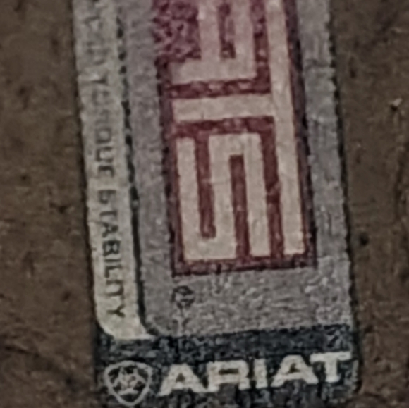 Ariat Brown Leather Cowboy Boots Size 7.5 B - Picture 9 of 13